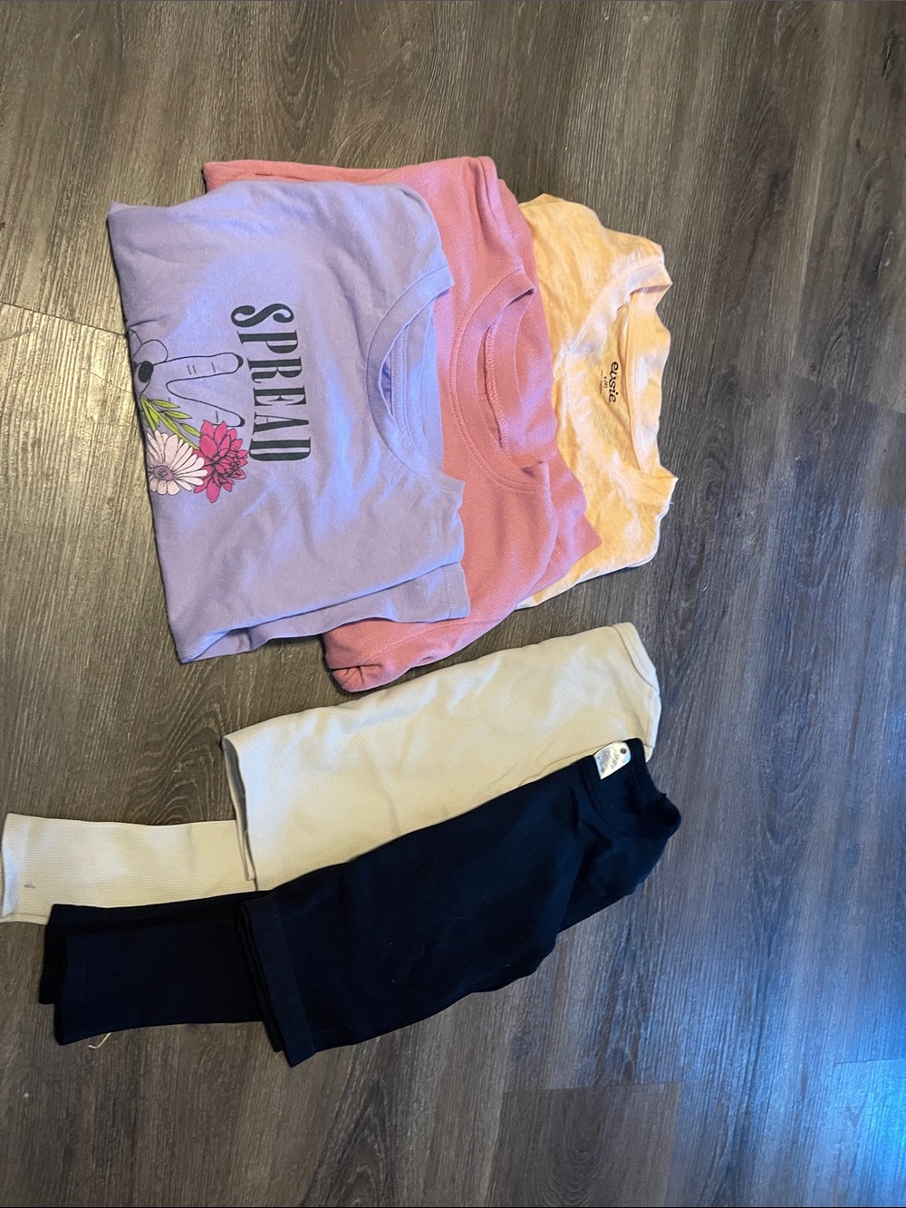 Yogalicious Pastel Long Sleeve Tee Trio - Lavender, Pink, Yellow